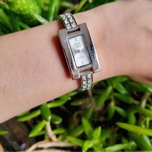 Silver and Crystal Good Times quartz Watch